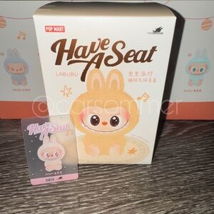 Authentic Pop Mart Have A Seat Labubu “DADA” (NIB)